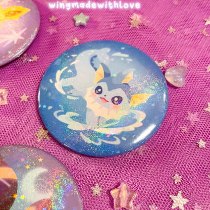 Fanart Pin Buttons 58mm ♡ Elemental Fox Kitsune