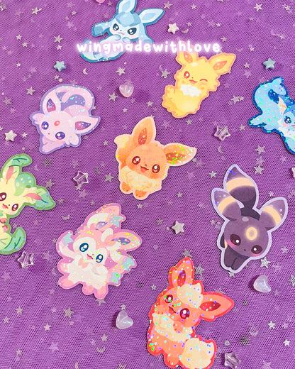 Fanart Stickers ♡ Elemental Fox Kitsune