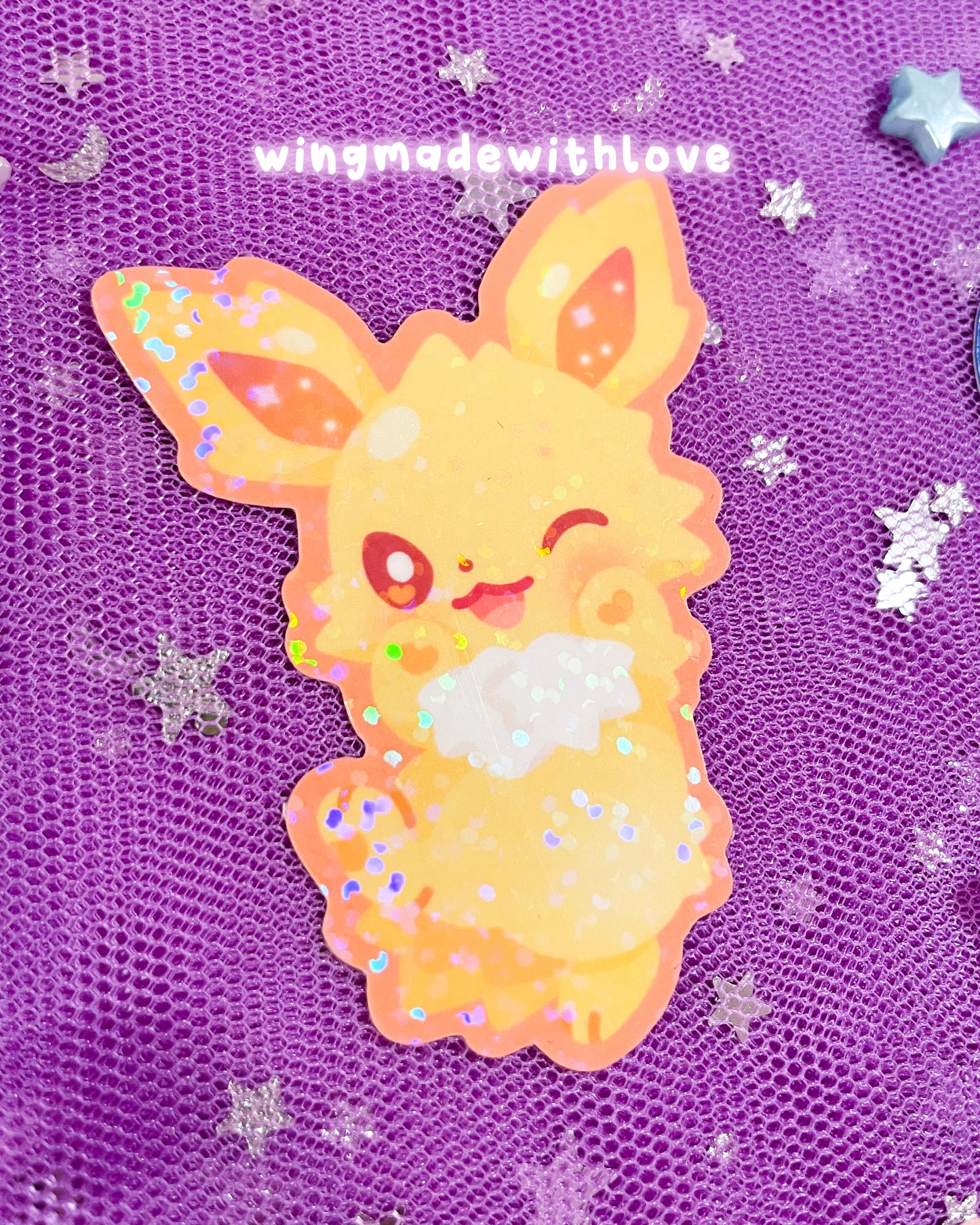 Fanart Stickers ♡ Elemental Fox Kitsune