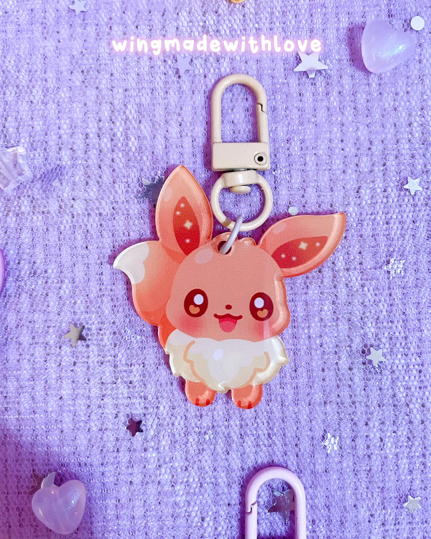 Fanart Keychains ♡ Elemental Fox Kitsune