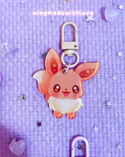 Fanart Keychains ♡ Elemental Fox Kitsune