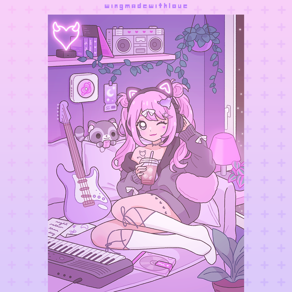 OC Print ♡ Music Night (Mimi)
