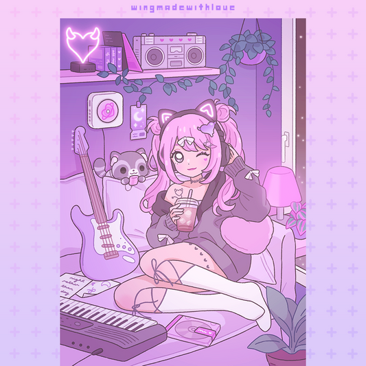 OC Print ♡ Music Night (Mimi)