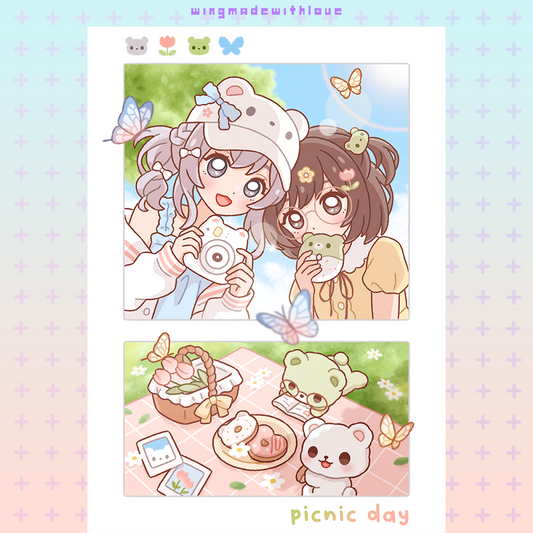 OC Print ♡ Picnic Day (Dubu & Moka)
