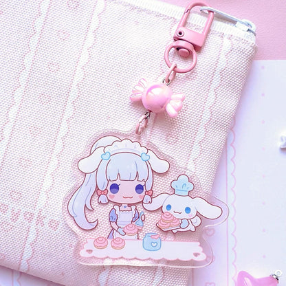 ayaka chibi keychain charm