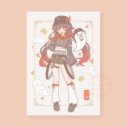 Genshin Print ♡ Hu Tao Shenhe Full Body