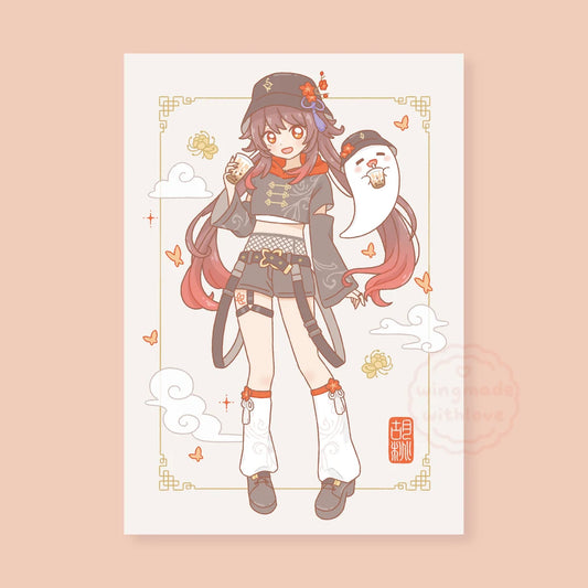 Genshin Print ♡ Hu Tao Shenhe Full Body