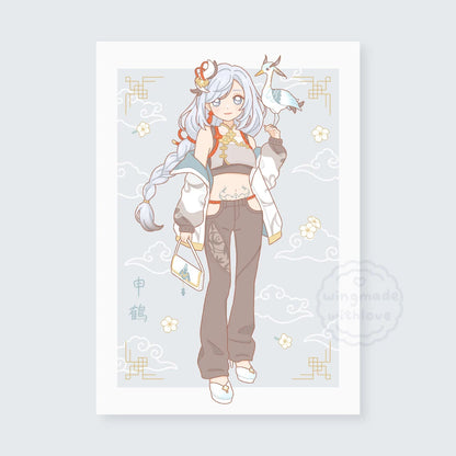 Genshin Print ♡ Hu Tao Shenhe Full Body