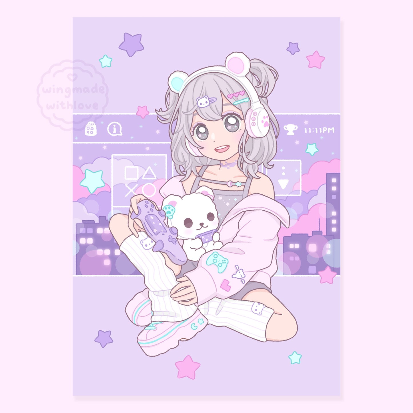 Stampa OC ♡ Ragazza Gamer