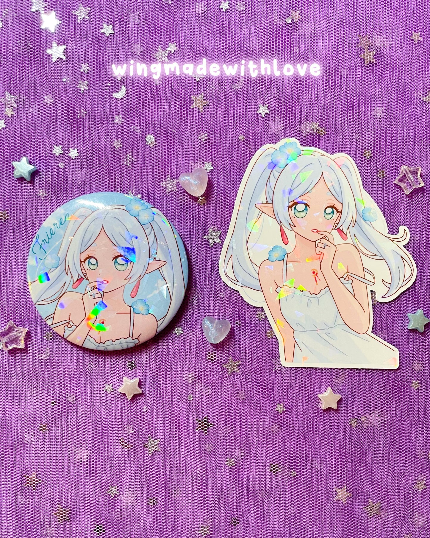 Fanart Pin & Sticker ♡ Frieren