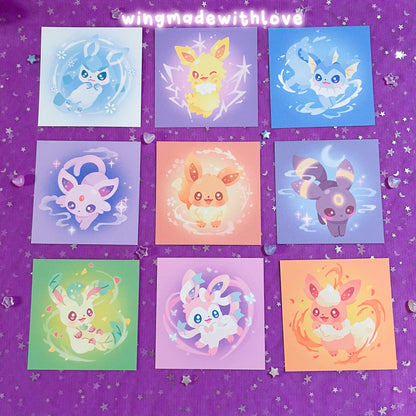 Fanart Prints ♡ Elemental Fox Kitsune