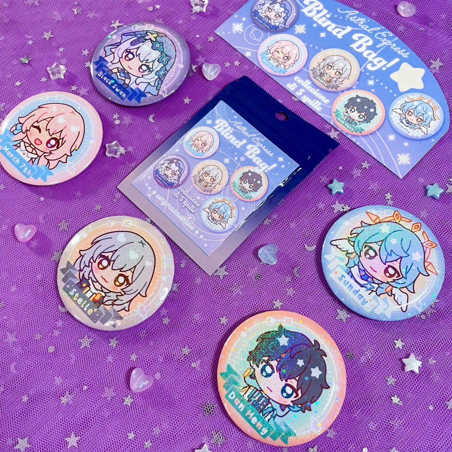 Honkai Star Rail Blind Bag 1 Pin Button ♡ Astral Express