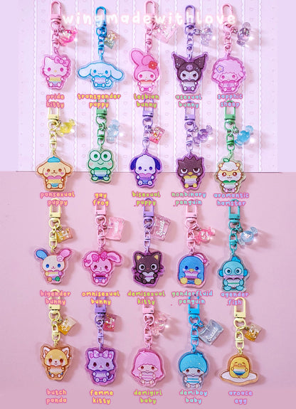 Fanart Keychains ♡ Kawaii Pride Friends