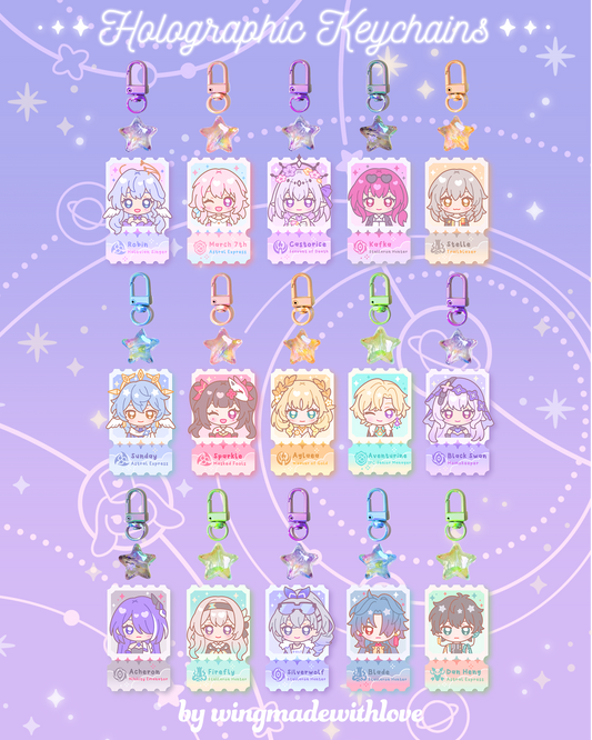 PRE-ORDER Honkai Star Rail Keychains (ETA Oct - Nov '25)