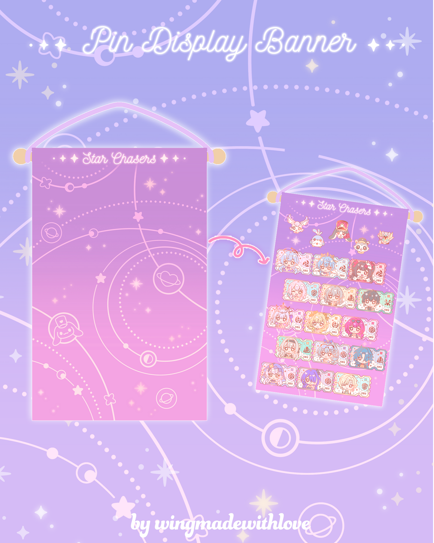 PRE-ORDER Honkai Star Rail Pin Banner (ETA Oct - Nov '25)
