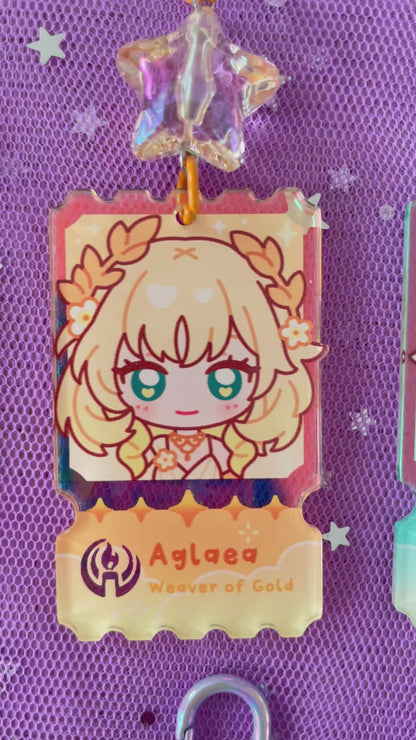 Honkai Star Rail ♡ Holographic Keychains